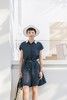 JIANG棉质短袖衬衫连衣裙2018夏装新款极简主义 商品缩略图1