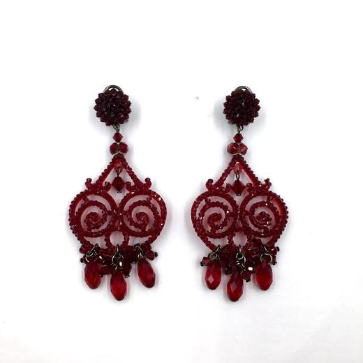 北京仓｜DUBLOS-Joblot-勃艮第酒红 耳环  [西班牙设计师] 商品图1