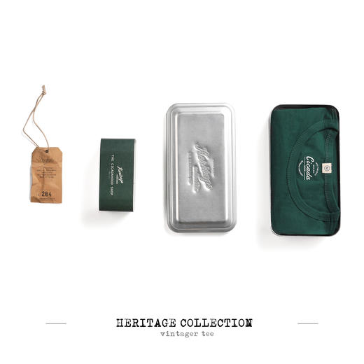 Cicadahood Heritage Collection丨 复古运动绿T恤 商品图2