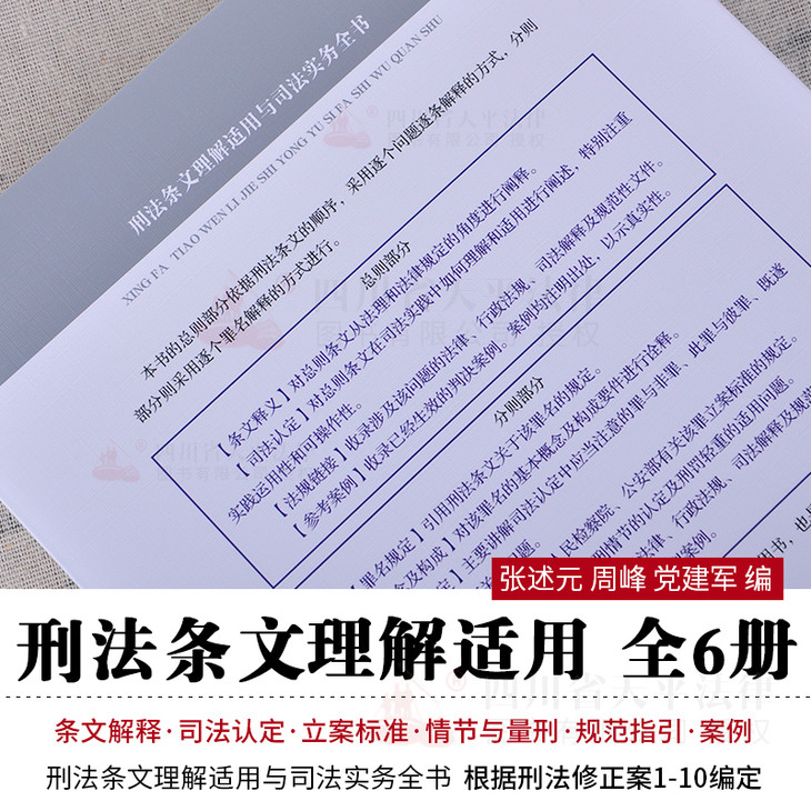 正版18刑法条文理解适用与司法实务全书全六6卷本刑法法条司法解释书释义审判司法实务张述元刑事立案标准量刑规范指引参考案例