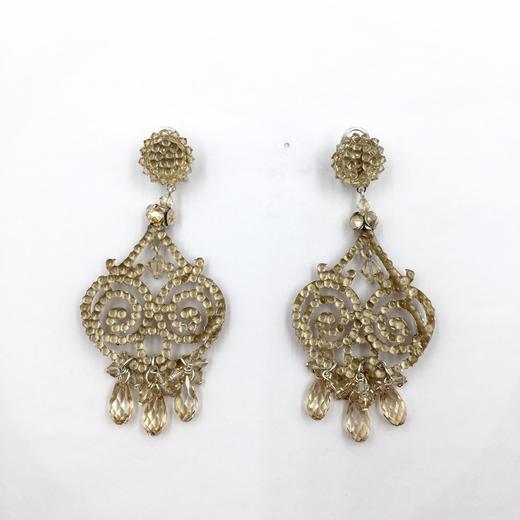 北京仓｜DUBLOS-Joblot-香槟色 耳环  [西班牙设计师] 商品图1