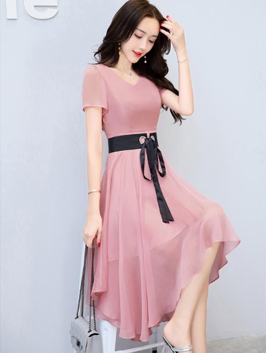 al gjc8831 连衣裙2018年夏季中长款