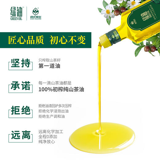 【绿优原生】 野生山茶油 物理压榨原香型500ml 商品图1