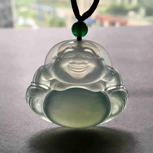 高冰种晴水翡翠大弥勒佛 商品图9