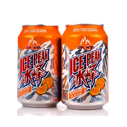 冰峰橙味汽水易拉罐330ml*12罐 商品图2