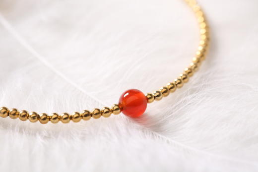 金灿灿配珠寓意六六大顺大吉细小系列手链 商品图5