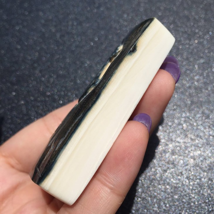 d47940猛犸象牙蓝皮牛气冲天挂件