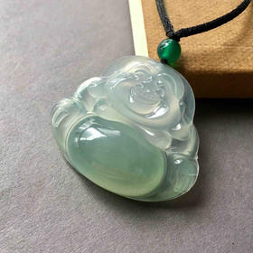 高冰种晴水翡翠大弥勒佛