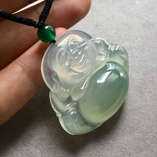 高冰种晴水翡翠大弥勒佛 商品图7