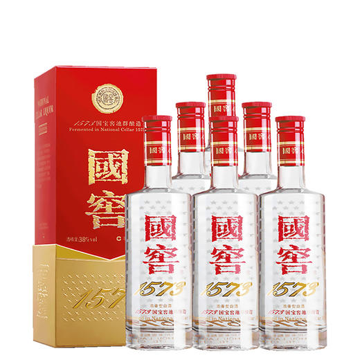 【泸州老窖形象店】38度国窖1573经典装  500ml*6 整箱 浓香型白酒 商品图1