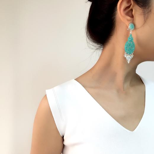 北京仓｜DUBLOS-Joblot-碧水绿 耳环  [西班牙设计师] 商品图0