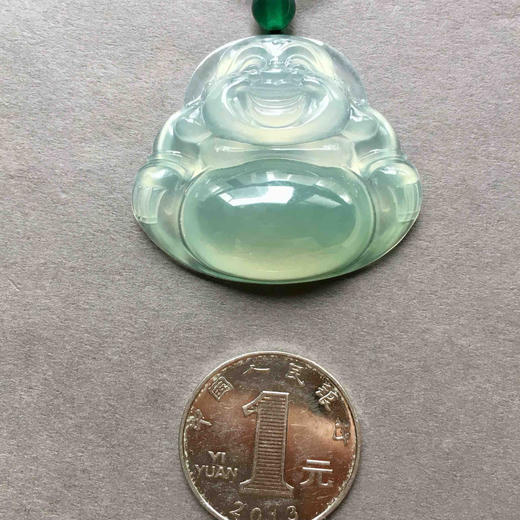 高冰种晴水翡翠大弥勒佛 商品图4