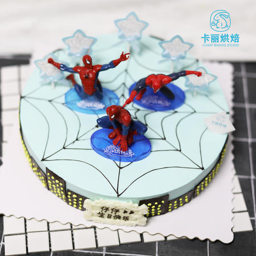 蜘蛛侠水果奶油蛋糕 商品图1