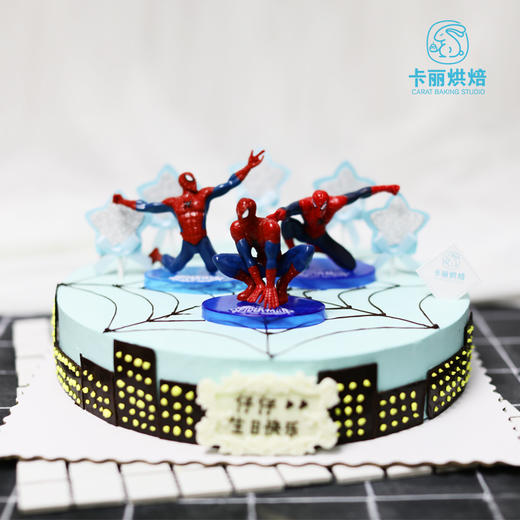 蜘蛛侠水果奶油蛋糕 商品图0