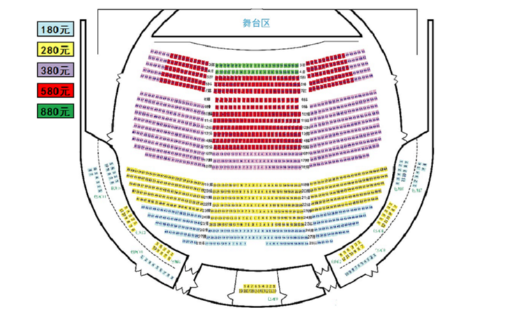 四川大剧院座位分布图图片