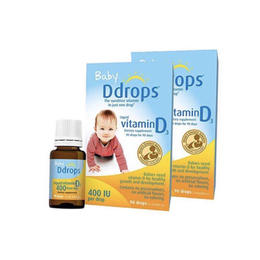 加拿大Ddrops维生素d3滴剂新生婴幼儿补钙90滴宝宝VD促进钙吸收