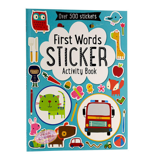 【中商原版】初学字母与单词贴纸书2册 英文原版 My First Alphabet/Words Sticker Book 趣味认知 宝宝英文字母单词认知 带情景贴纸书 共超过1000个贴纸 英语启蒙 商品图2
