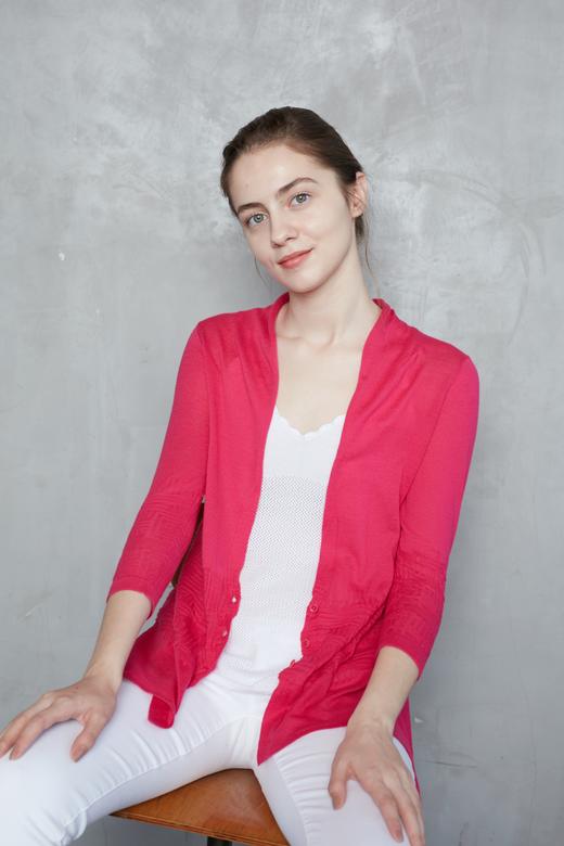 春夏 女士七分袖新疆棉开衫 SJS13W083N 商品图4