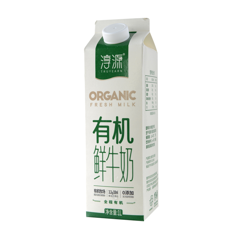 天友 淳源 有机鲜牛奶 1L（盒）