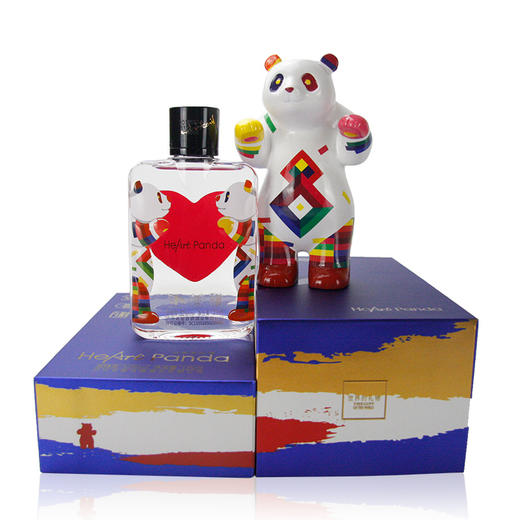 52度 百调·HeartPanda熊猫小酒125ml礼盒+熊猫摆件套装    泸州老窖官方旗舰店 商品图1
