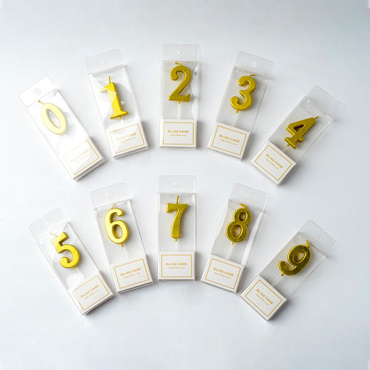 【仅和生日蛋糕/下午茶一起配送】生日派对创意金数字蜡烛（全国）5 商品图0