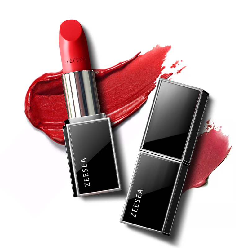 [新色上新 口红]【3件5折丨专区购满3件即送卸妆水50ml】[小滋特惠]ZEESEA滋色滋润水漾丝柔唇膏3.5g-黑管口红（拍下3件立减）