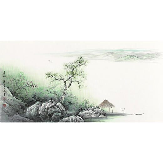 任大庆-真迹-山水画《寻幽》客厅 办公室 书房 商品图1