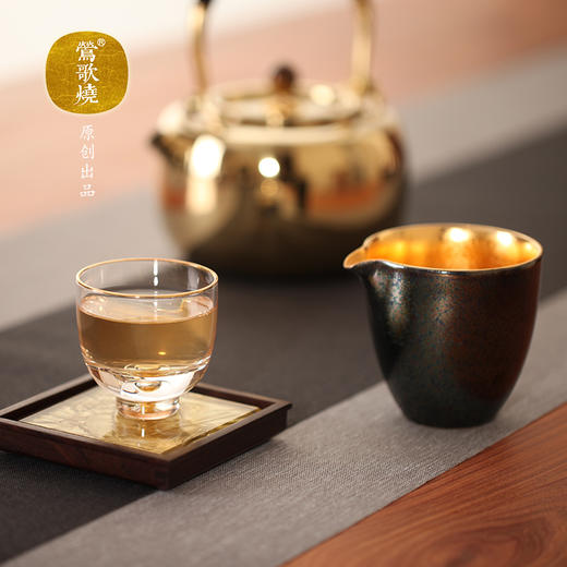 【莺歌烧旗舰店】七彩孔雀釉公道杯 商品图1