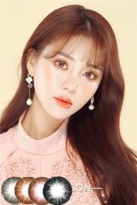 HANCON韩视 |  EXTRA系列 |  巨目系列(金棕/银灰/金粉/银黑) |  年抛 |  14.5mm |  增大明显日系放大