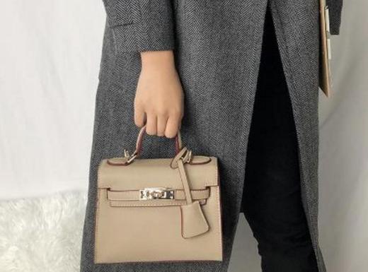【服饰鞋包】迷你凯莉包时尚PU女士手提包单肩斜跨纯色欧美凯利包包女 商品图0