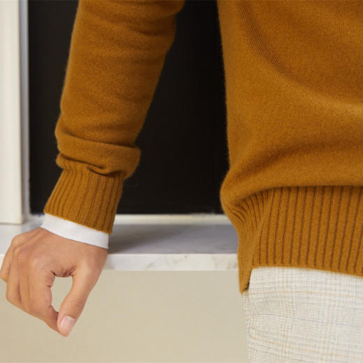 配色V男开衫 商品图1