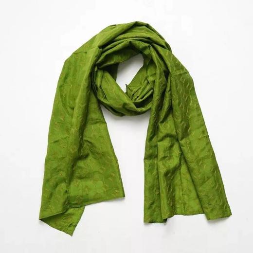 印度进口手工刺绣真丝围巾(单层) bs077