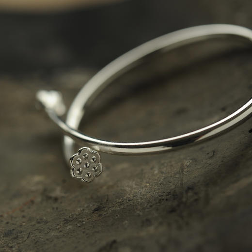 秋池银手镯 商品图3