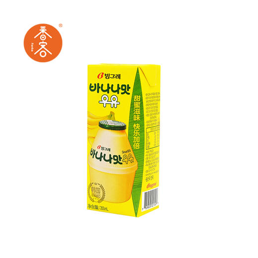 宾格瑞香蕉味牛奶饮料200ml*6包 商品图0