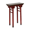 新仿榆木新中式边桌小条案红漆小几QB18040059 Newly made Elm wood Small table 商品缩略图2