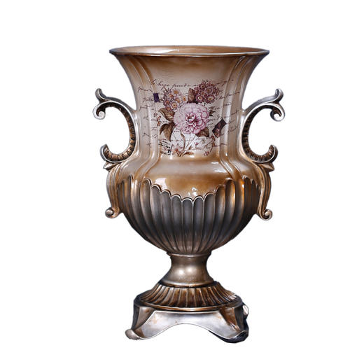 原野欧式古典风格高档树脂花瓶花器客厅酒店装饰摆件古典欧式花瓶 商品图6