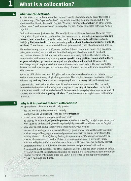 【中商原版】剑桥高级英语搭配 配答案 英文原版English Collocations in Use Advanced 商品图2