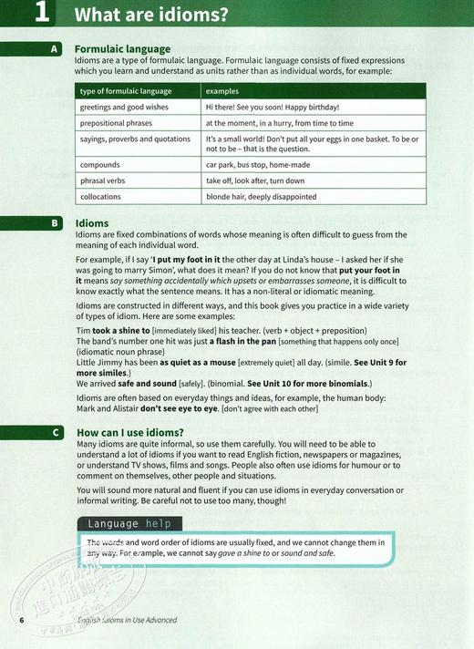 【中商原版】剑桥高级英语惯用语 配答案英文原版English Idioms in Use Advanced 商品图2