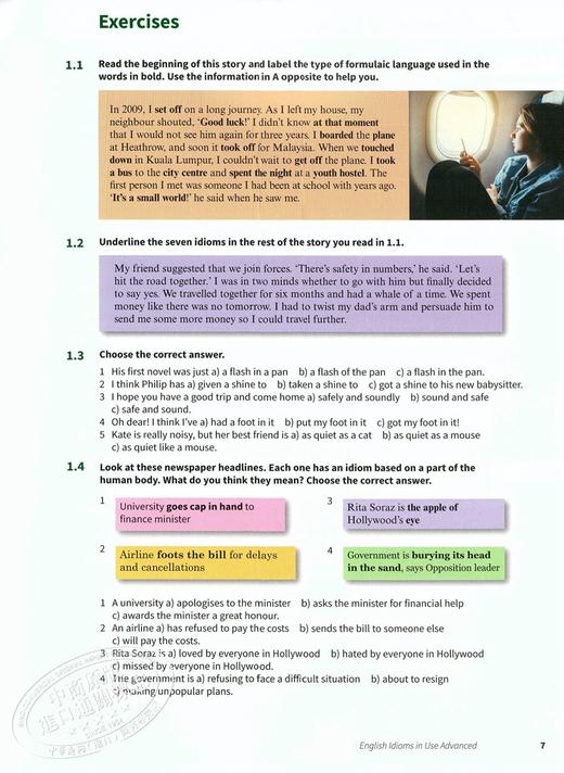 【中商原版】剑桥高级英语惯用语 配答案英文原版English Idioms in Use Advanced 商品图3
