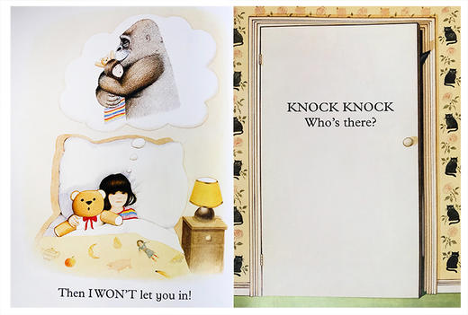 英文原版绘本 Knock Knock Who's There? 谁在那里敲门 Anthony Browne my dad my mum 安东尼布朗作品儿童启蒙亲子互动阅读故事书 商品图1