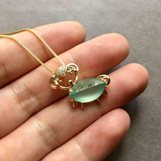 高冰种蓝晴水翡翠羊吊坠 商品图4