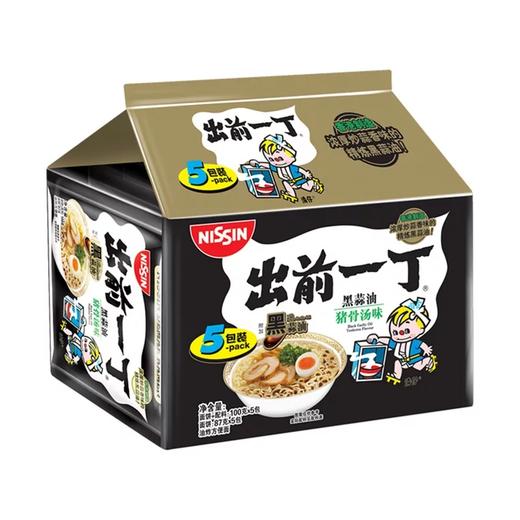 出前一丁黑蒜猪骨汤味油炸方便面 商品图0