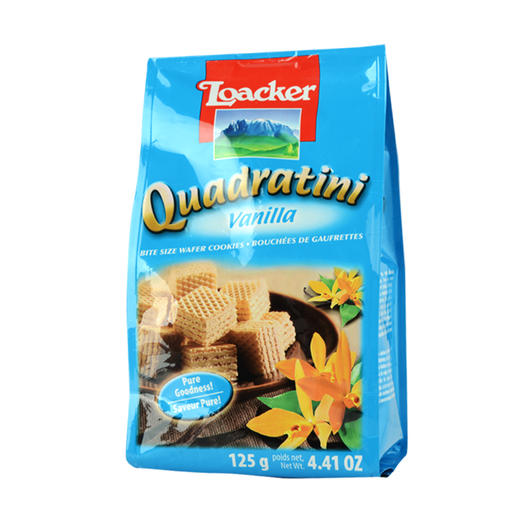 莱家 粒粒装威化饼（香草/云尼拿味） 125克 商品图0