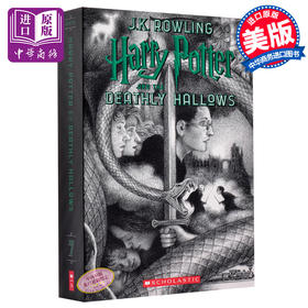 【中商原版】哈利波特与死亡圣器 英文原版科幻小说 Harry Potter Deathly Hallows JK罗琳 布莱恩瑟兹尼克 美版20周年版 珍藏书封