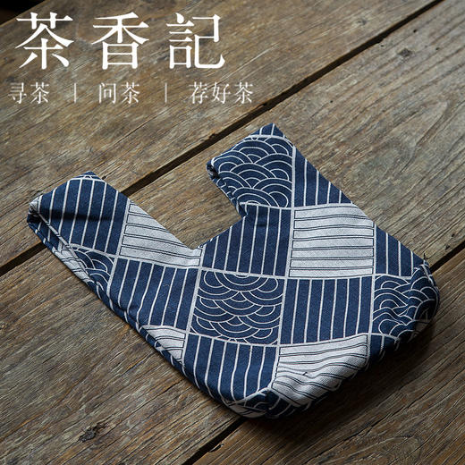 茶香记 日式和风手腕包套结手腕袋 棉麻 时尚 零配 商品图0