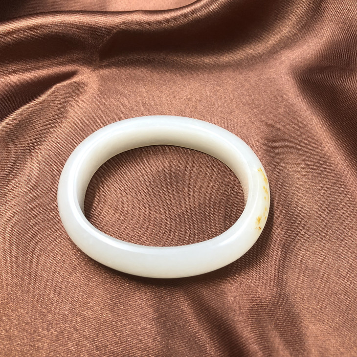 和田玉(白玉)籽料手镯--贵妃镯 61