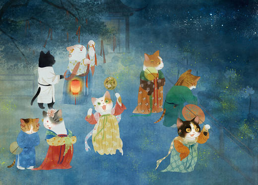 《画猫·梦唐》猫版唐朝长安风情绘卷.