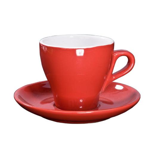 【器具】跳跃系列专业 espresso浓缩咖啡杯80ml  意式浓缩咖啡杯碟套装  黑／白／咖／绿／红五色 商品图1