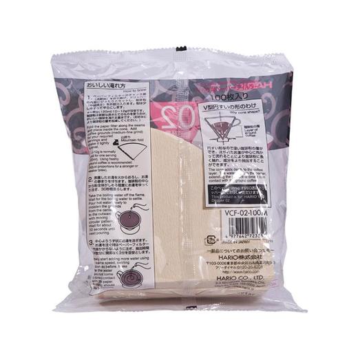 【器具】HARIO哈里欧无漂白102咖啡滤纸（1-4人份）手冲咖啡V60滴漏式 商品图4