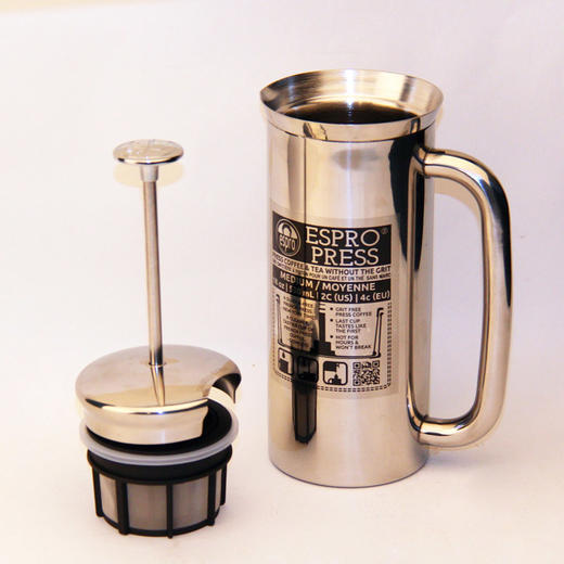 【器具】ESPRO不锈钢法压壶 18盎司550ml 咖啡萃取便捷法压杯 商品图1